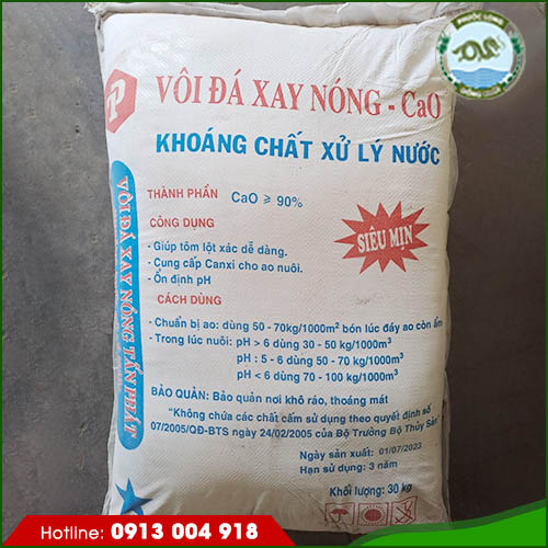 Vôi xử lý nước CaO